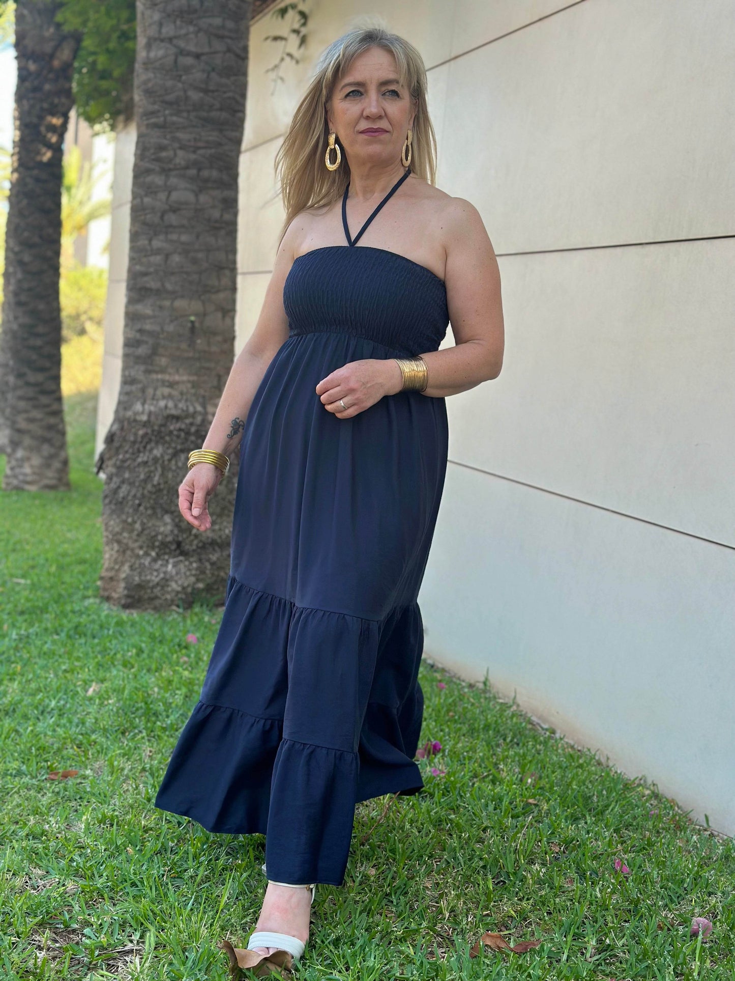 VESTIDO AMIN AZUL MARINO - hemeloshop