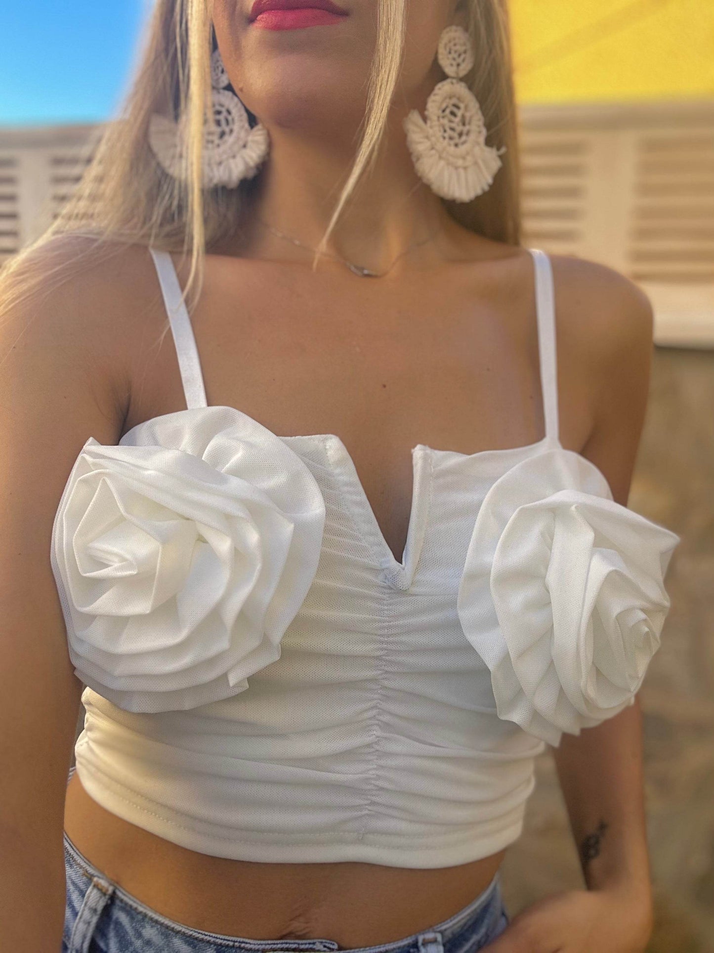 TOP FLOR BLANCO - hemeloshop