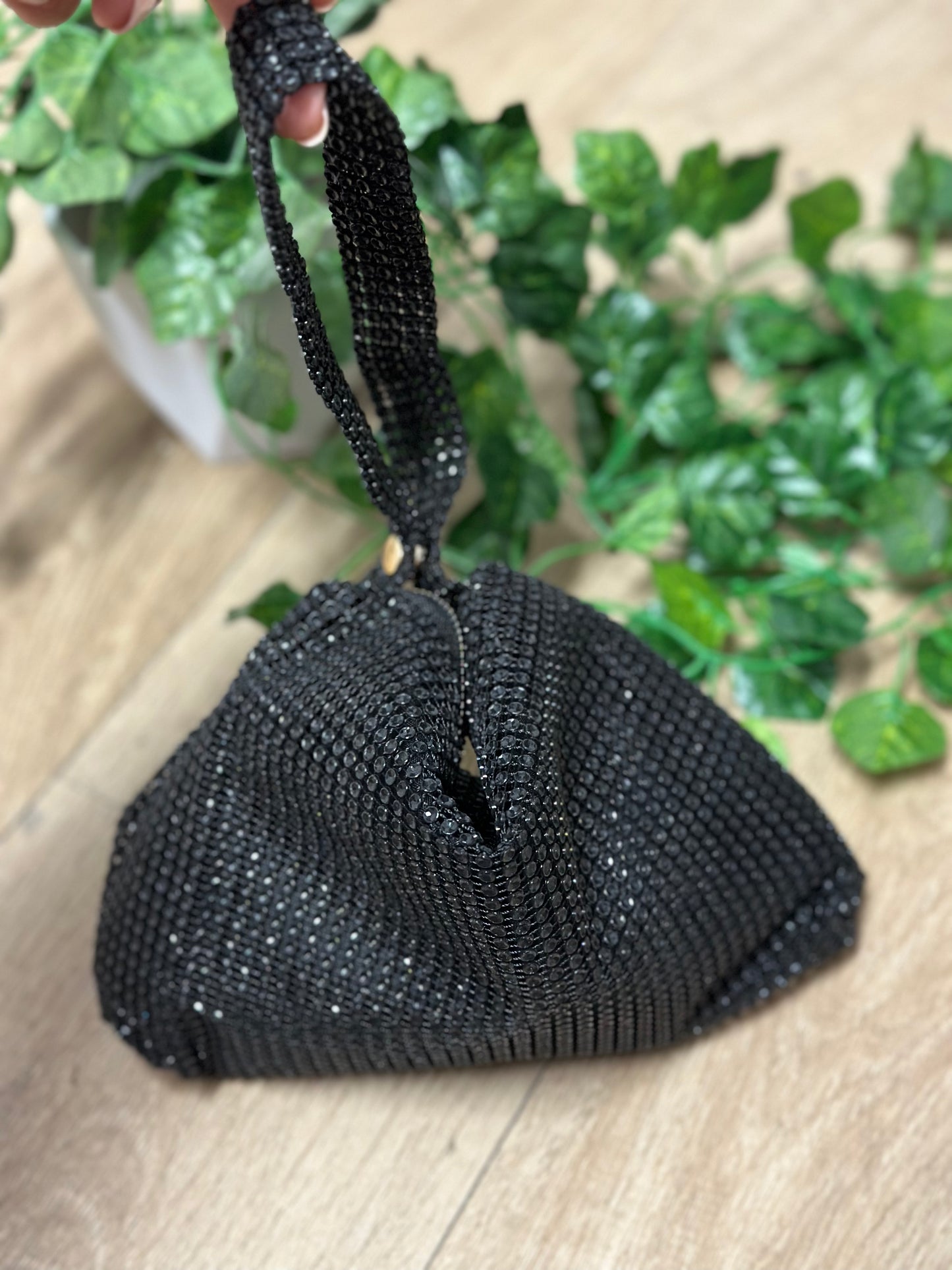 BOLSO NEGRO BRILLOS - hemeloshop