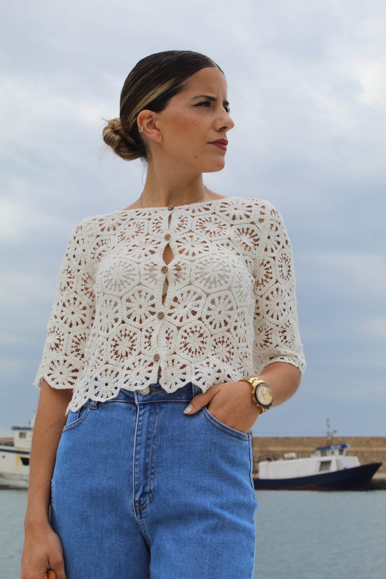 CAMISETA CROCHET MANGA - hemeloshop