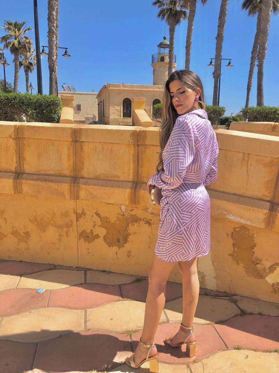 VESTIDO CRUZADO LILA - hemeloshop