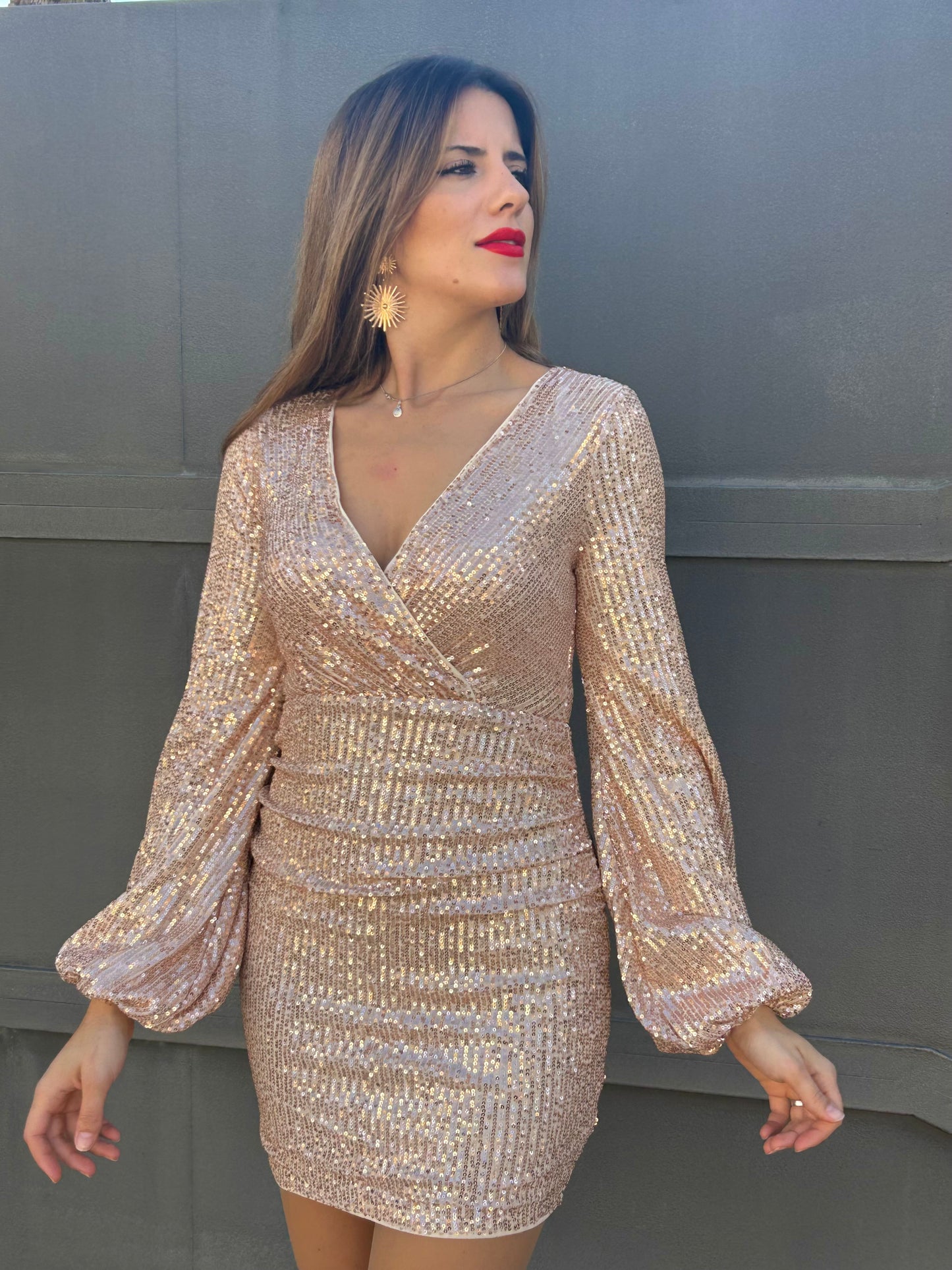 VESTIDO CHAMPAGNE