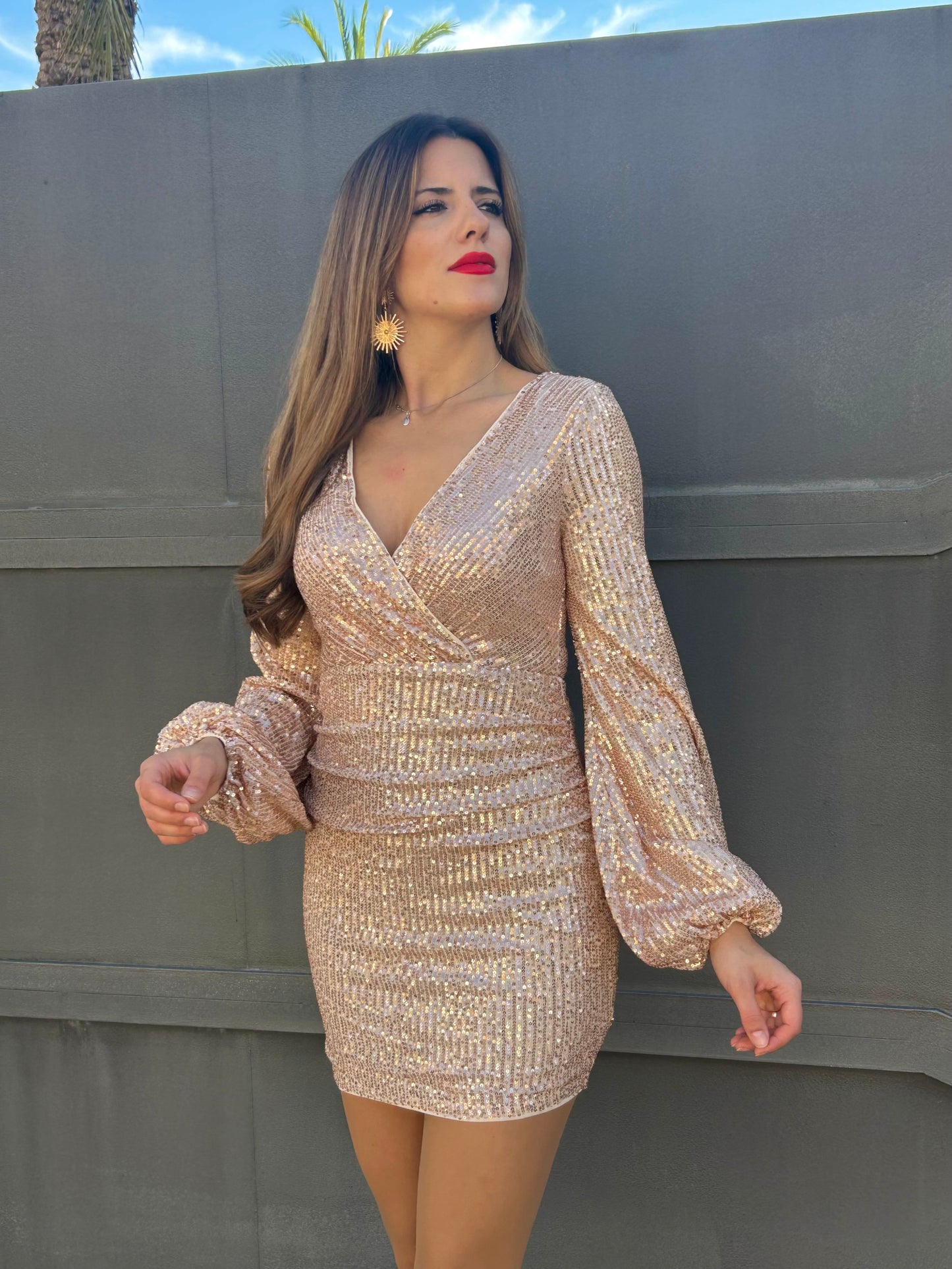 VESTIDO CHAMPAGNE