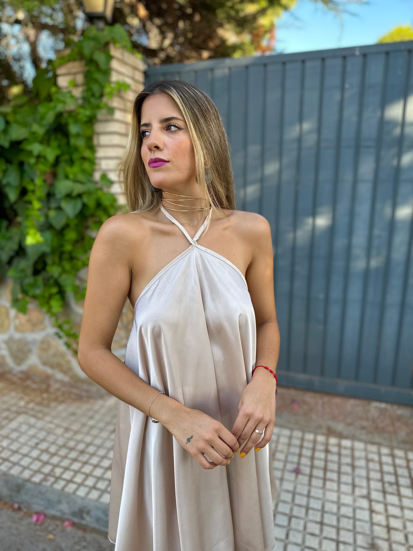 VESTIDO VICTORY BEIGE