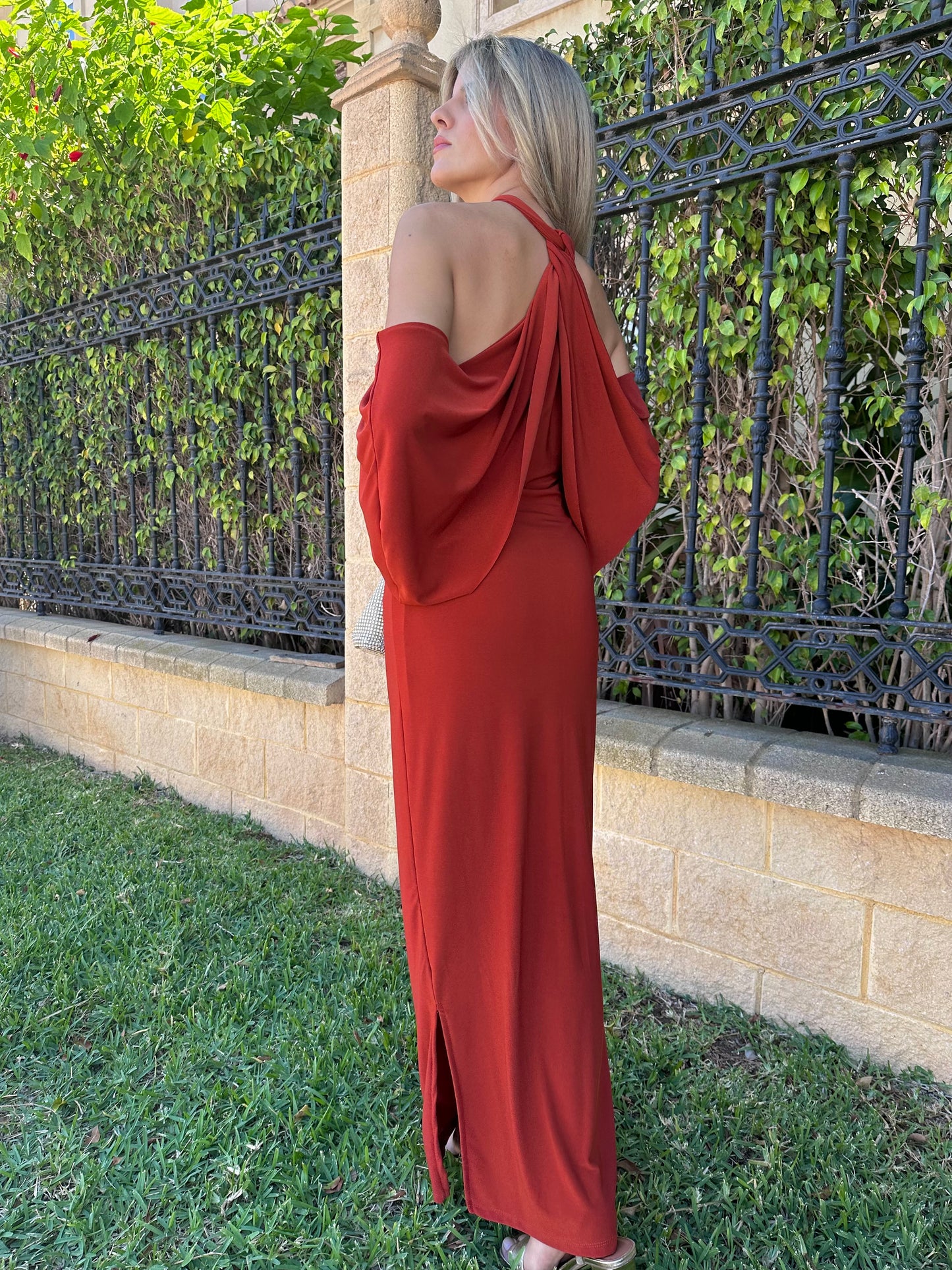 VESTIDO ÚRSULA TEJA