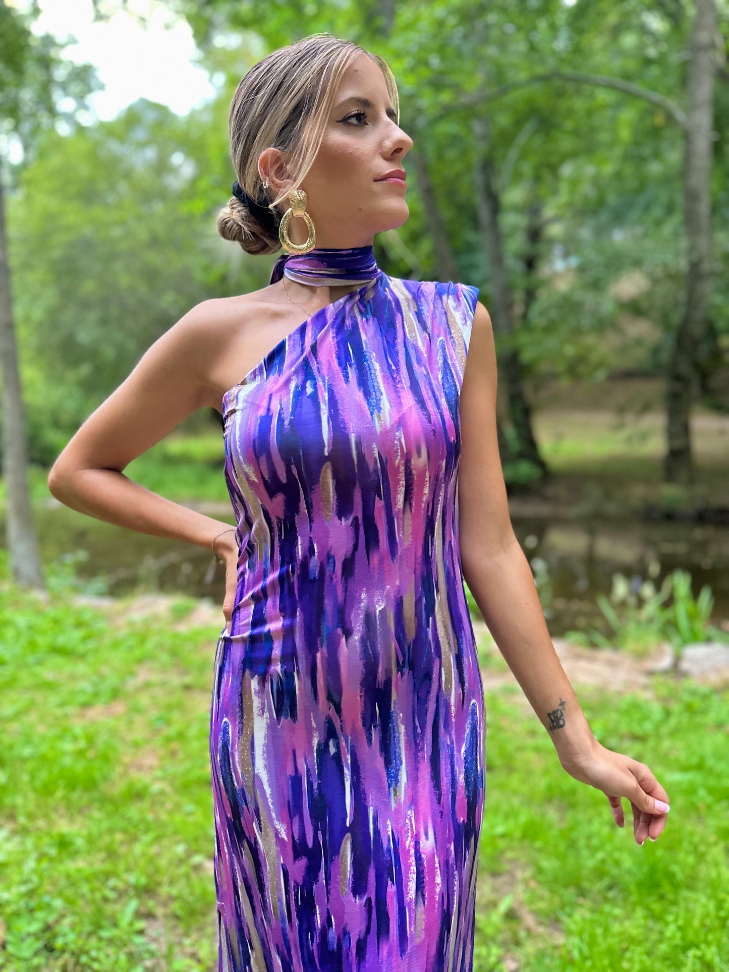 VESTIDO GLAM MORADO