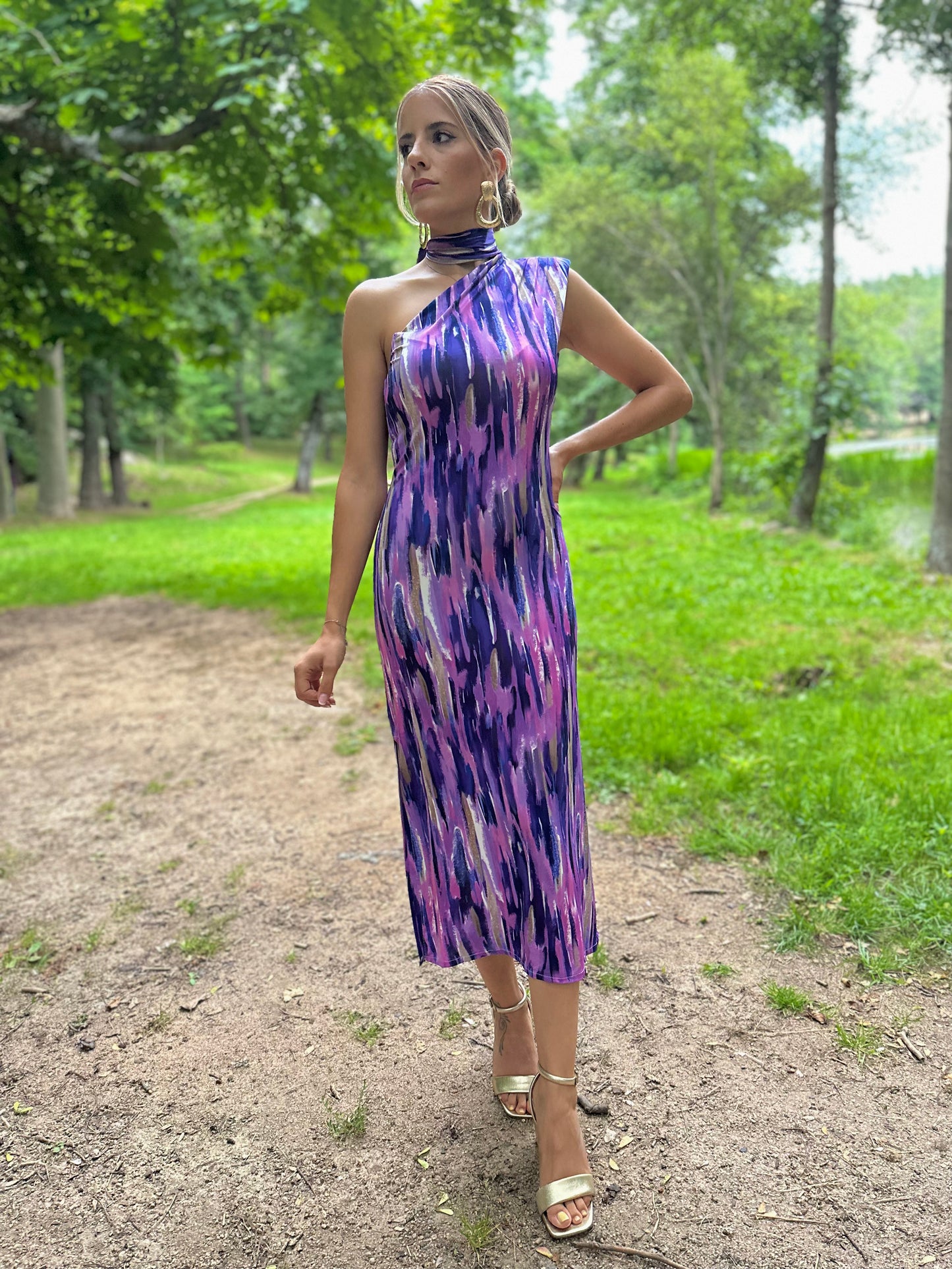 VESTIDO GLAM MORADO