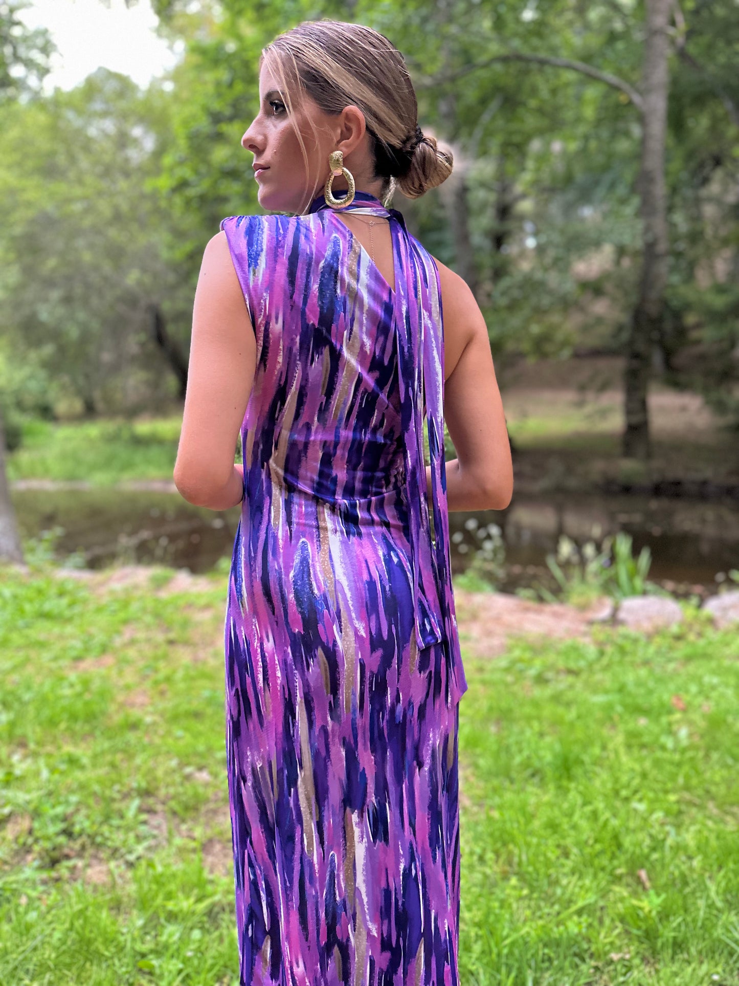 VESTIDO GLAM MORADO